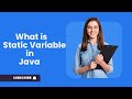 What is Static Variable in Java | What are features of Static Variable | Why Static Variable |