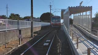 〈遠州鉄道〉上り1004f　岩水寺駅入線→発車