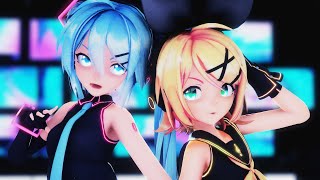 【MMD】 Gimme×Gimme 【八王子P × Giga feat. 初音ミク・鏡音リン】PV