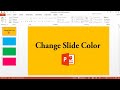 How to Change Slide Background Color In PowerPoint