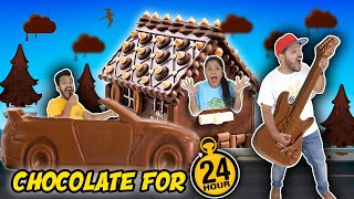 Eating Chocolate For 24 Hours Challenge | Best Chocolate Challenge | Hungry Birds