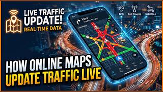 How Online Maps Update Traffic Live – Millions of Phones Quietly Measuring Traffic Every Second.