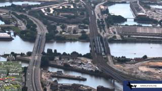 Flight over Hamburg and Helgoland - Germany