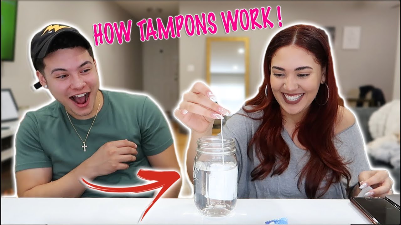 Showing My Boyfriend How A Tampon Works Hilarious Youtube