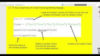 Importing modules into Python - Random Module