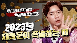 ⭐ 2023년 계묘년 재물이 폭발적으로 늘어나는 띠!! ⭐ 통 크게 5가지 띠 짚어 드리겠습니다! ~❤