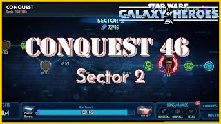 CONQUEST 46 | Hard Sector 2 Feats (w/ BOSS FEATS) SWGOH