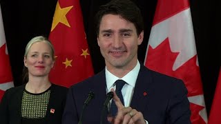 Canada's Trudeau pokes fun at China with joke