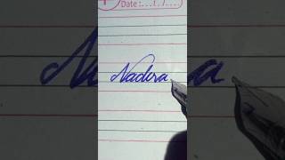 Nadira name Writing #youtubeshorts #viral #handwriting