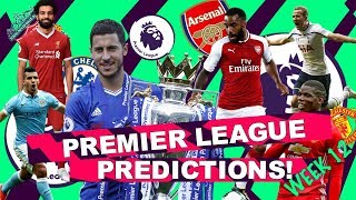 PREMIER LEAGUE PREDICTIONS - CAN LEICESTER STOP MAN CITY? - WEEK 12