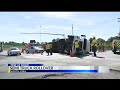 semi rollover in mahoning county on ohio turnpike