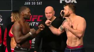 A encarada de Anthony Johnson e Ryan Bader antes do UFC New Jersey