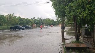 น้ำรอระบาย เคหะชุมชนและบริการชุมชนจังหวัดศรีสะเกษ เคหะชุมชนศรีสะเกษ ฝนตกทีไรน้ำระบายช้า ไหลไม่ทัน