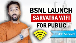 Bsnl Biggest Update :- Bsnl launch Sarvatra wifi for all Indians in public places | bsnl 4g/5g