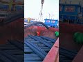 unloading process of a carrier loaded with rebar good tools and machinery make work easy