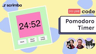 Live-code a JavaScript pomodoro timer with us | HTML | CSS | JavaScript