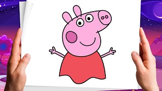 🆕How To Draw Peppa Pig | Draw Peppa Pig Face Top Video