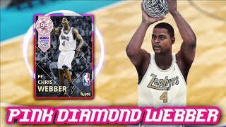 NBA 2K18 PINK DIAMOND 99 OVERALL CHRIS WEBBER IS INSANE!! *BEST PF?* | NBA 2K18 MyTEAM GAMEPLAY