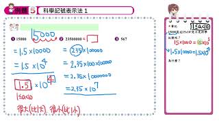 【例題5】科學記號表示法1