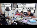 RV Homeschool Day in the Life | How we Homeschool in a Small Space | Tiny Living Homeschool