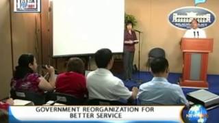 NewsLife: Government reorganization for better service