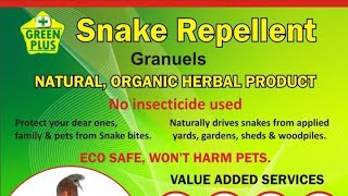 साप पळवून लावण्यासाठी Green plus चे Snake repellent