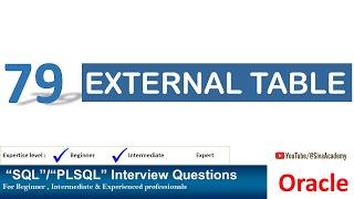 Oracle PL SQL interview question | External Table in Oracle database | Oracle DB