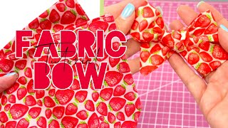 Fabric Bow Tutorial | DIY Fabric Bow and Hair Accessory Tutorial!