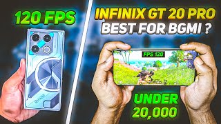 INFINIX GT 20 PRO 😱🔥120 FPS IN PUBG BGMI | BEST GAMING PHONE UNDER 20000 | INFINIX GT 20 PRO