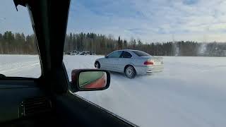 RAW Incar footage of m52tub20 bashing revlimiter(7.2Krpm) on icetrack. ASMR