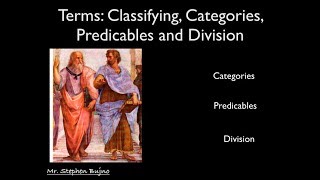 09-Categories, Predicables and Division