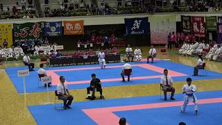 2018IH 空手道 女子 個人形4回戦 荒堀  岐阜第一（岐阜県） 対 浅川  日本航空（山梨県）