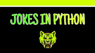 Jokes in Python | Beginner Python Project