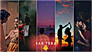 Sab Tera Full Love Status Song ⭐ Trending Asethitic Status Video 🖤 Oreo Status #shorts