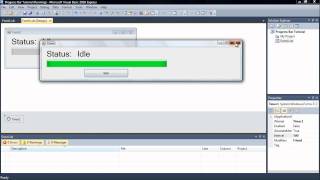 ProgressBar In VB.NET Tutorial - Changing Text