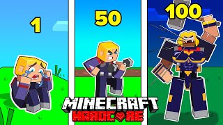 لقد نجوت من 100 يومًا بصفتي ثور في Minecraft HARDCORE!