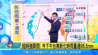 軒嵐諾向西南墜！距台2千1公里　這天起降雨轉涼│三立準氣象│20220829│三立新聞台