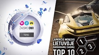 Žaismo DNR - LAPKRIČIO mėnesį perkamiausių Lietuvoje žaidimų TOP 10