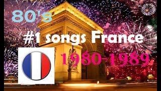 Number one 80s songs from France