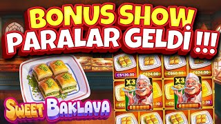 SLOT OYUNLARI 💠 SWEET BAKLAVA 💠 BONUS SHOW PARALAR GELDİ !!!