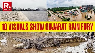 Gujarat Flood Latest Update: 10 Dramatic Visuals That Capture Rain Fury In Gujarat