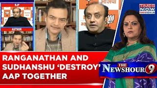 Anand Ranganathan \u0026 Sudhanshu Trivedi's Deadly Duo 'Destroy' AAP Like Never Before, Must Watch Video