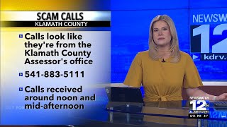Klamath County Assessor's Office phone number used for scams