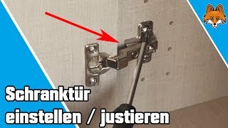 Schranktüren einstellen und justieren - einfache Anleitung 🔧