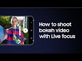 Galaxy A80 | How to take videos with bokeh | Samsung