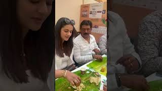 Prachi Tehlan Enjoying Onam Sadhya #shorts #youtubevideo #shortsfeed #trending #viral #shortvideo