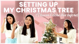 SETTING UP MY CHRISTMAS TREE (I HAVEN'T DONE THIS BEFORE) | JAMIE CHUA