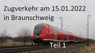 [BR 140 Doppeltraktion] Zugverkehr am 15.01.2022 in Braunschweig Teil 1