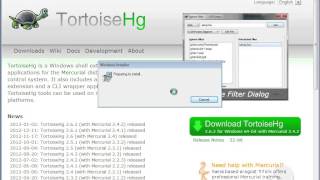 Appendix - Version Control: How to install the TortoiseHg Mercurial client on a Windows 7 computer
