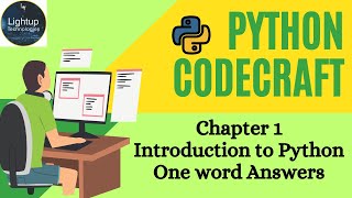 Python Code Craft Chapter 1 - Introduction to Python One word Answers